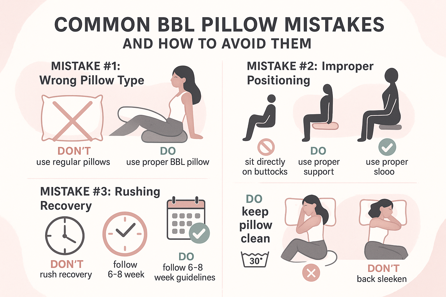 Common BBL Pillow Mistakes and How to Avoid Them