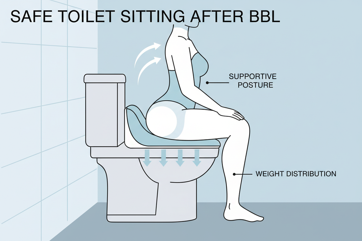 how to sit on a toilet after a bbl? toilet sitting after a bbl with a bbl toilet riser