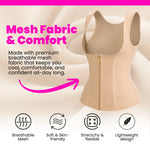 Women's Waist Trainer Corset Shapewear | Zipper & Adjustable Straps
