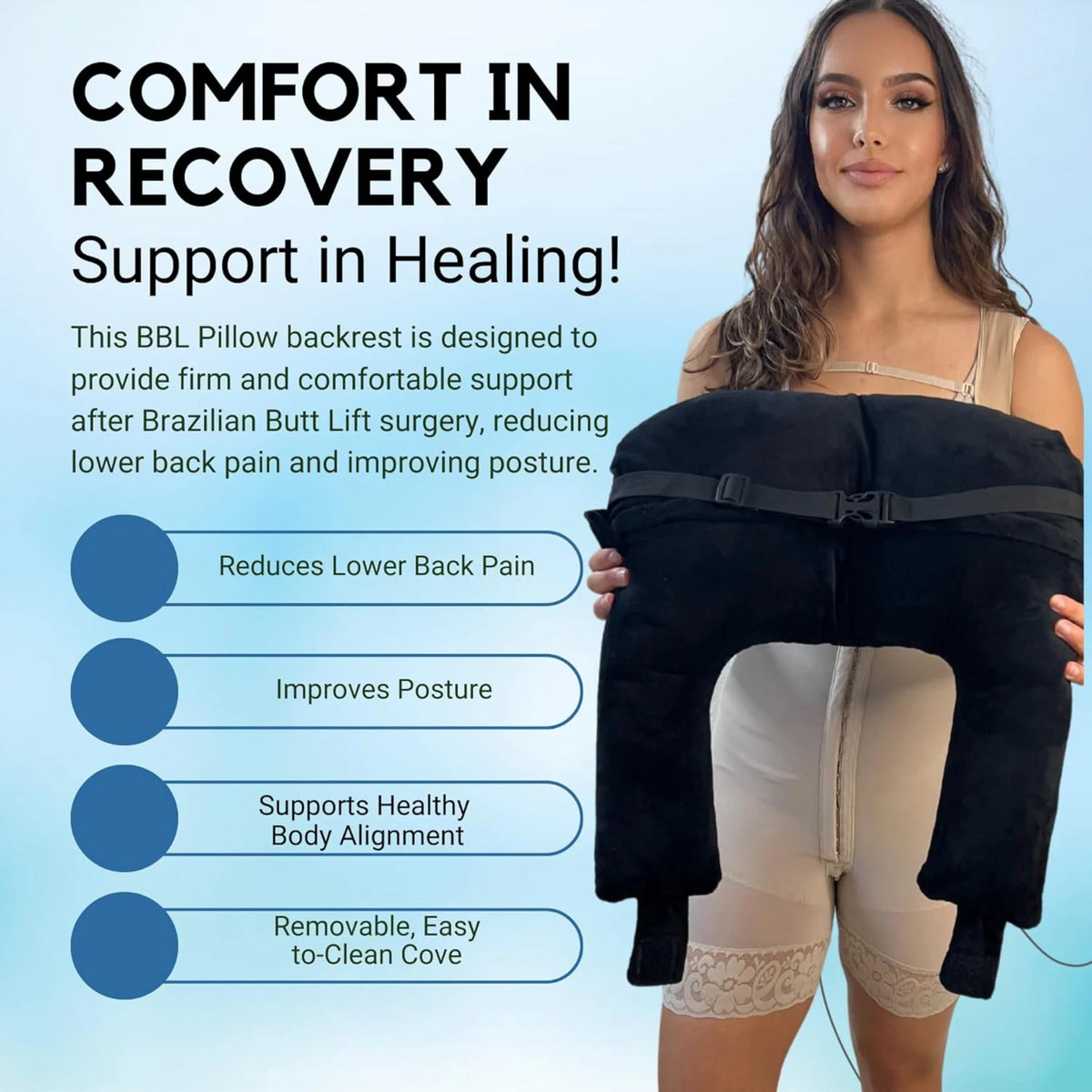 BBL Pillow with lumbar Support Cushion bb pillow for office chair
