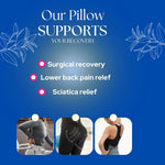 Lumbar Support Pillow for Office Chair, Detachable Back Support for Office Chair Lumbar Pillow, Breathable Lower Back Support Pillow 