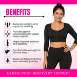 Women's Post-Surgery Arm Compression Sleeve | Front Closure