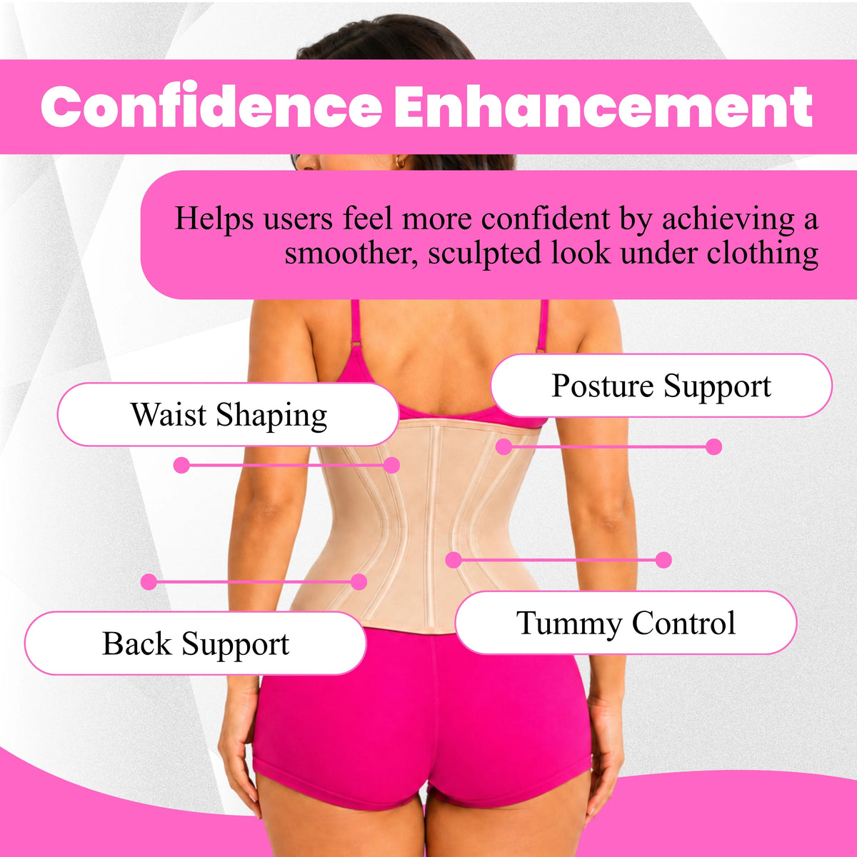 Women's Waist Trainer Corset Faja | Postpartum Belly Band Body Shaper