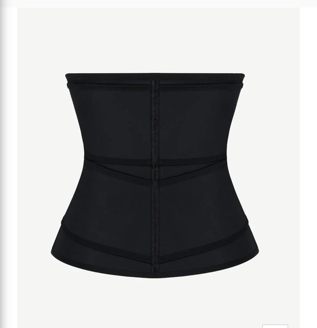 Black waist trainer Sweat Belt