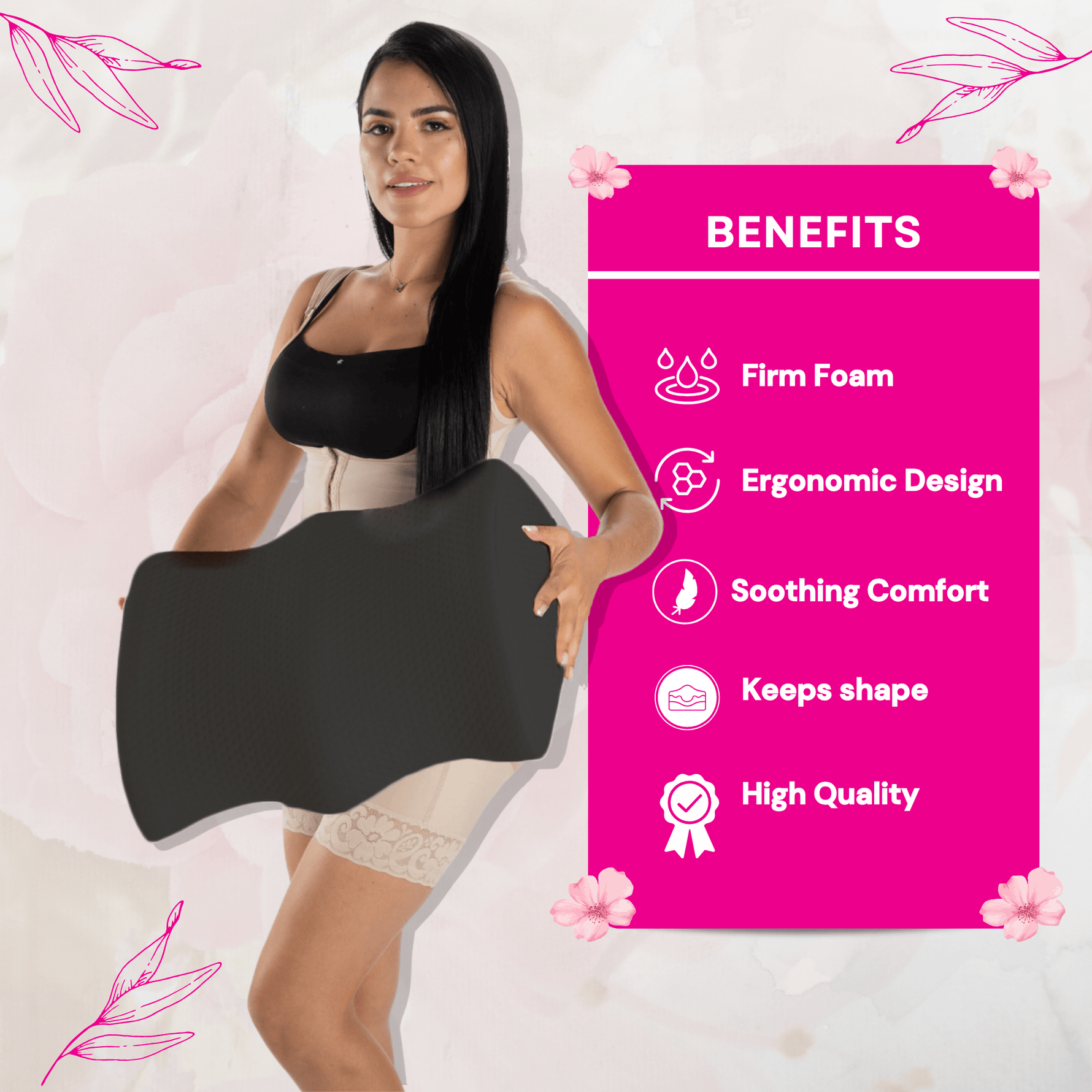 BBL PILLOW FOR THE CAR, GAMING CHAIR PILLOW - Bombshell Booty Pillow