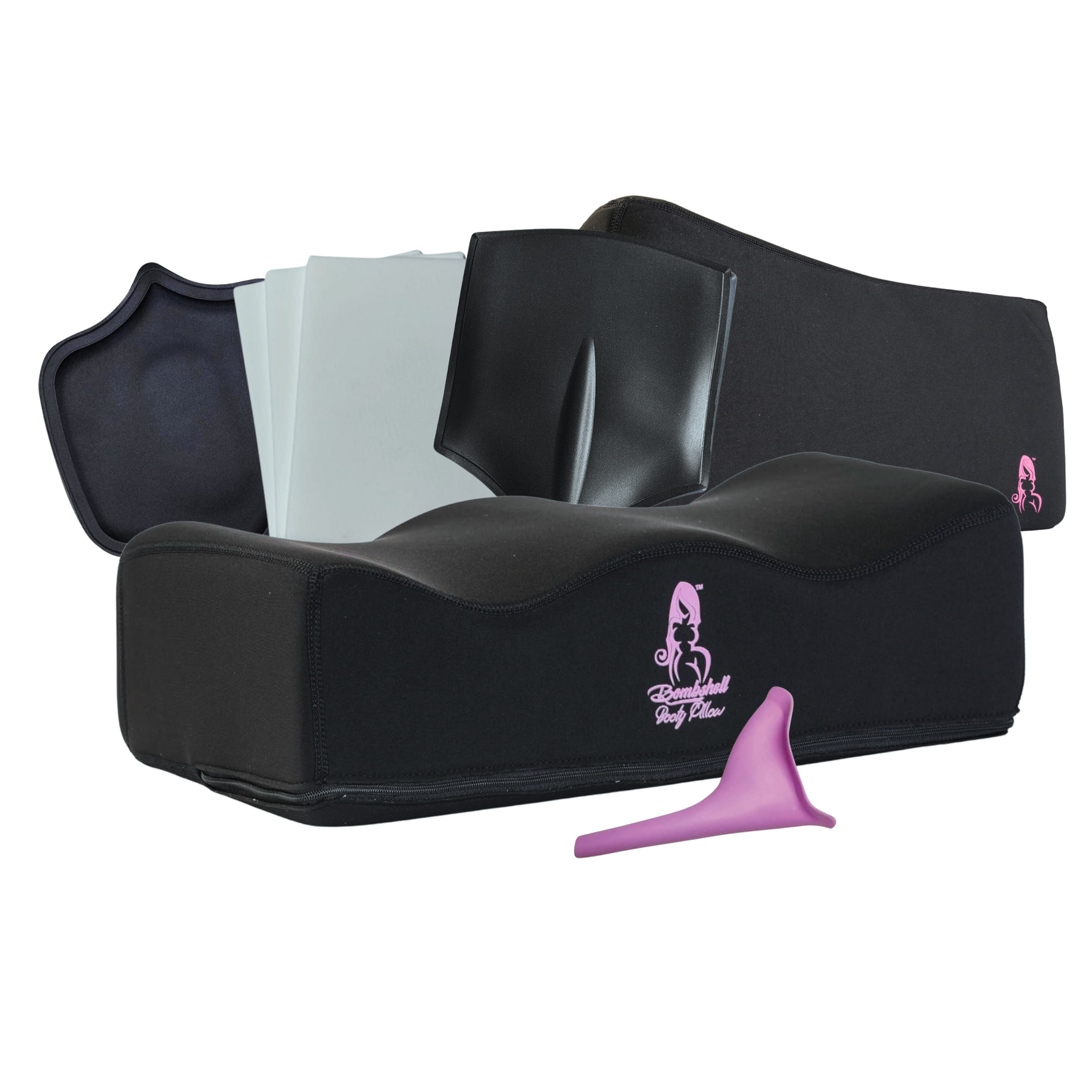 Brazilian Butt Lift Post Op Essentials Kit - With V3 Pillow and Backrest - Bombshell Booty Pillow