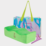 Neon green BBL pillow with tote bag and urinal - Bombshell Booty Pillow