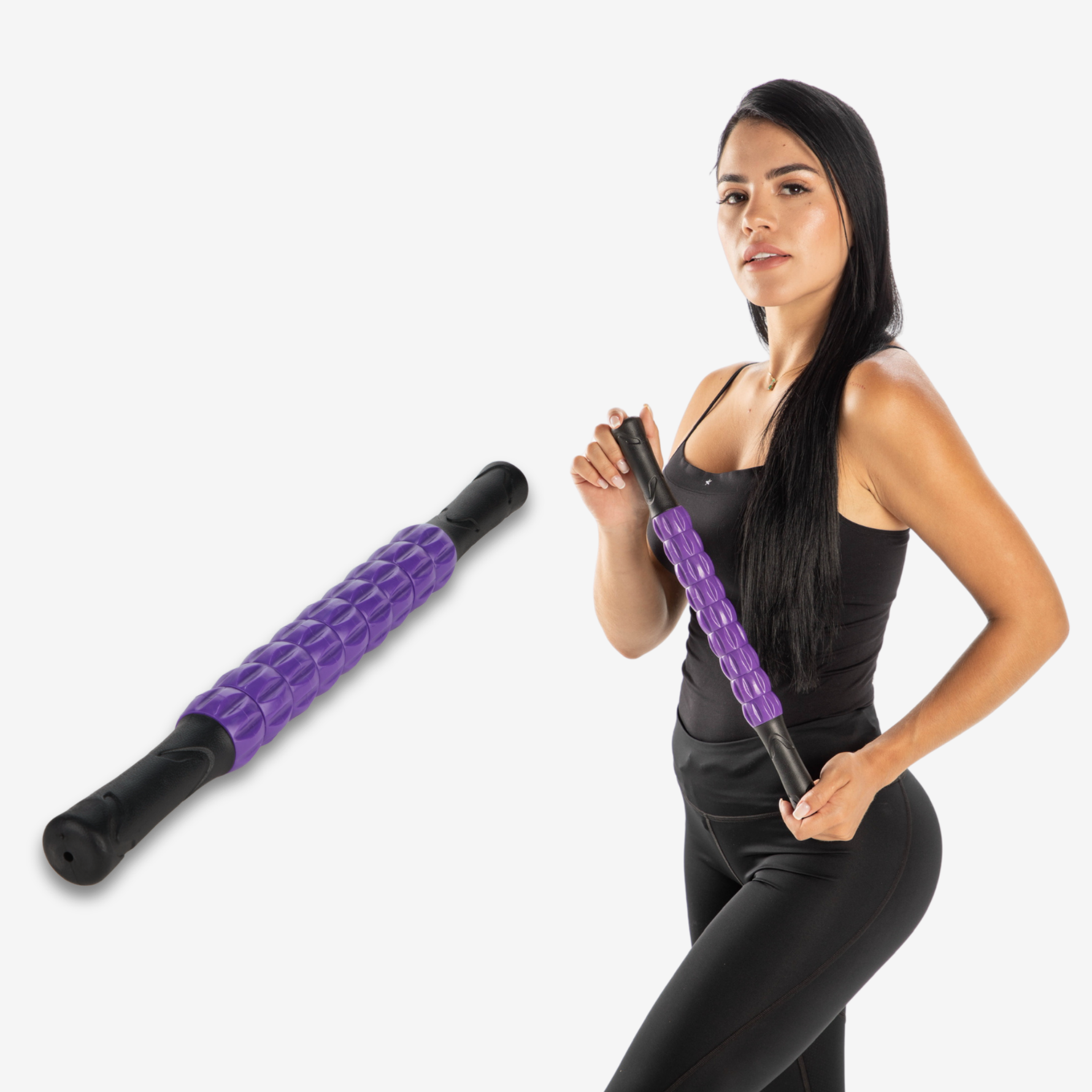 PURPLE HAND HELD MASSAGE ROLLER - Bombshell Booty Pillow
