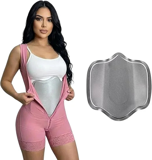 Gray Lipo Foam Abdominal Board – Post-Surgery Compression Board for Liposuction and Tummy Tuck Recovery 