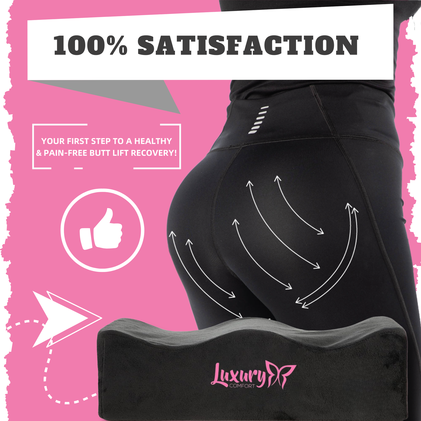 BBL pillow With Back Support: Sale For Brazilian Buttock Pillow - Bombshell Booty Pillow