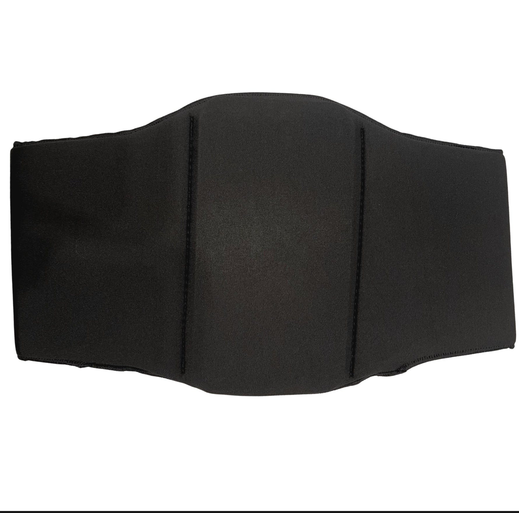 Abdominal 360 Ab Board Wrap Front View – Black Neoprene Lipo Foam Compression Wrap with Velcro Closure