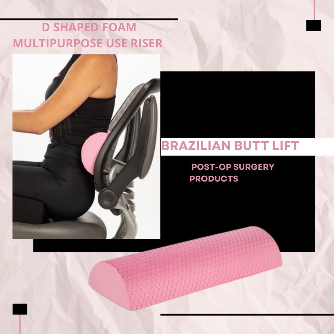 BBL Pillow, Back Rest, Toilet Riser, Massage Roller Combo - Bombshell Booty Pillow