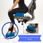 Blue Booty Cushion Pillow, Black Toilet Riser, Blue Massage Roller Package - Bombshell Booty Pillow