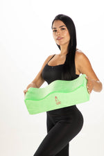 Neon green BBL pillow with tote bag and urinal - Bombshell Booty Pillow